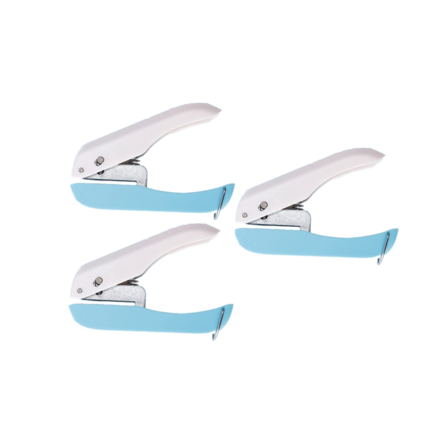 3PCS Paper Hole Punch Shapes, Single Hole Puncher for Crafts,Handheld  Circle/Star/Heart Hole Punch